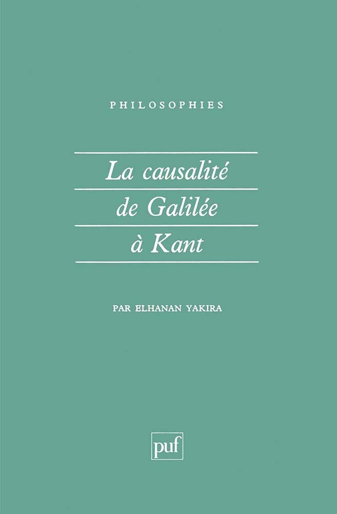 La causalité de Galilée à Kant