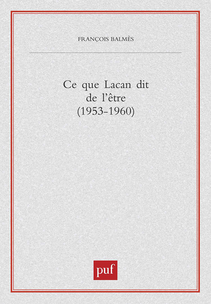 Ce que Lacan dit de l'être