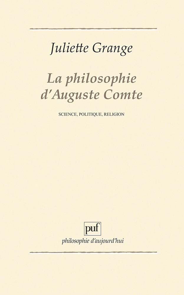 La philosophie d'Auguste Comte