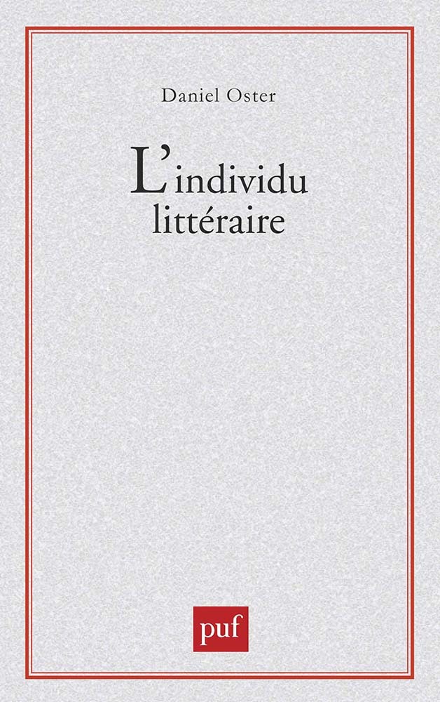 L'Individu littéraire