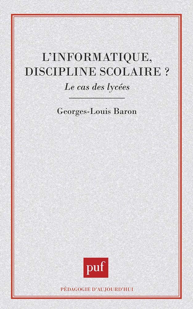 Informatique discipline scolaire ?
