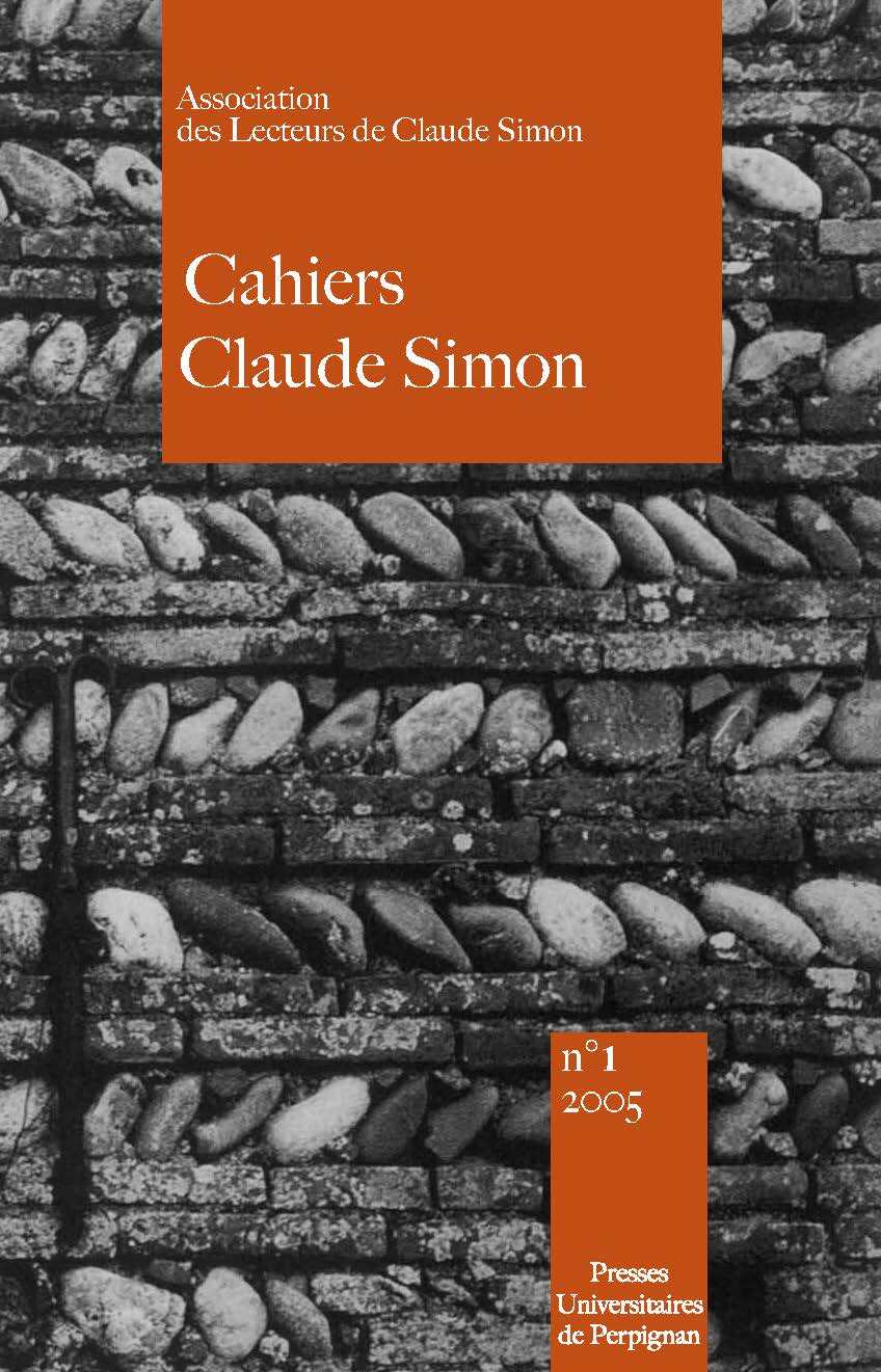 Cahiers Claude Simon 1