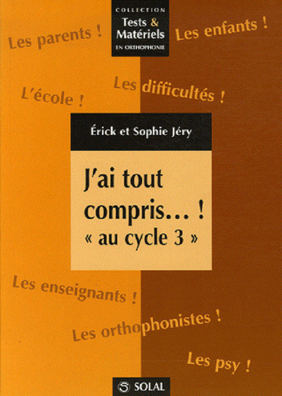 J'ai tout compris... ! "au cycle 3"