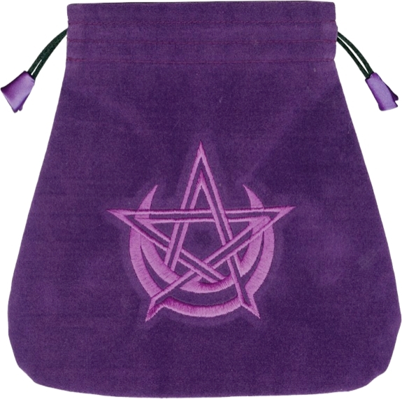 Bourse velours "Wicca"