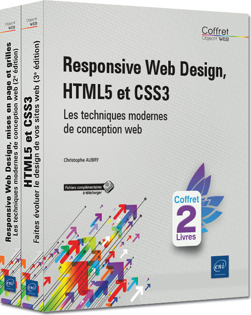 Responsive Web Design, HTML5 et CSS3 - Coffret de 2 livres : Les techniques modernes de conception w