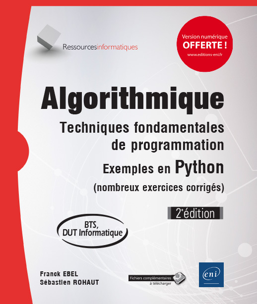 Algorithmique - techniques fondamentales de programmation, exemples en Python