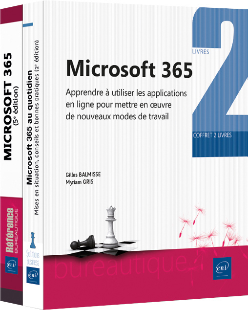 Microsoft 365 - Coffret de 2 livres : Apprendre à utiliser les applications en ligne pour mettre en