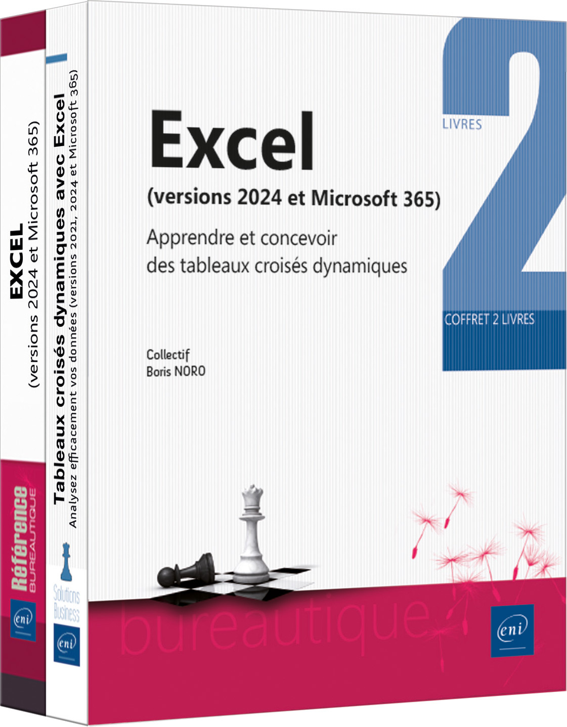 Excel (versions 2024 et Microsoft 365) - Coffret de 2 livres : Apprendre et concevoir des tableaux c