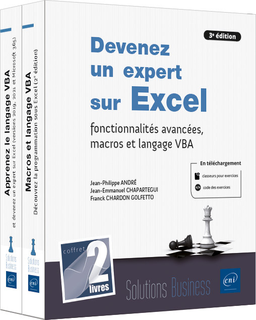 DEVENEZ UN EXPERT SUR EXCEL - FONCTIONNALITES AVANCEES, MACROS ET LANGAGE VBA (3E EDITION)