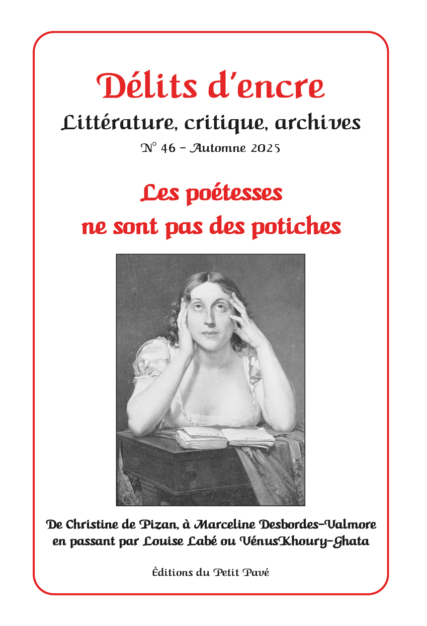 Délits d'encre n°46 - Les poétesses ne sont pas des potiches