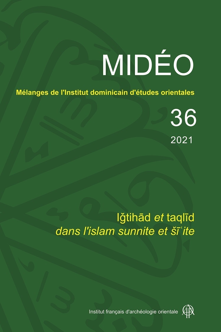 Mélanges de l'institut dominicain d'études orientales – midéo 36