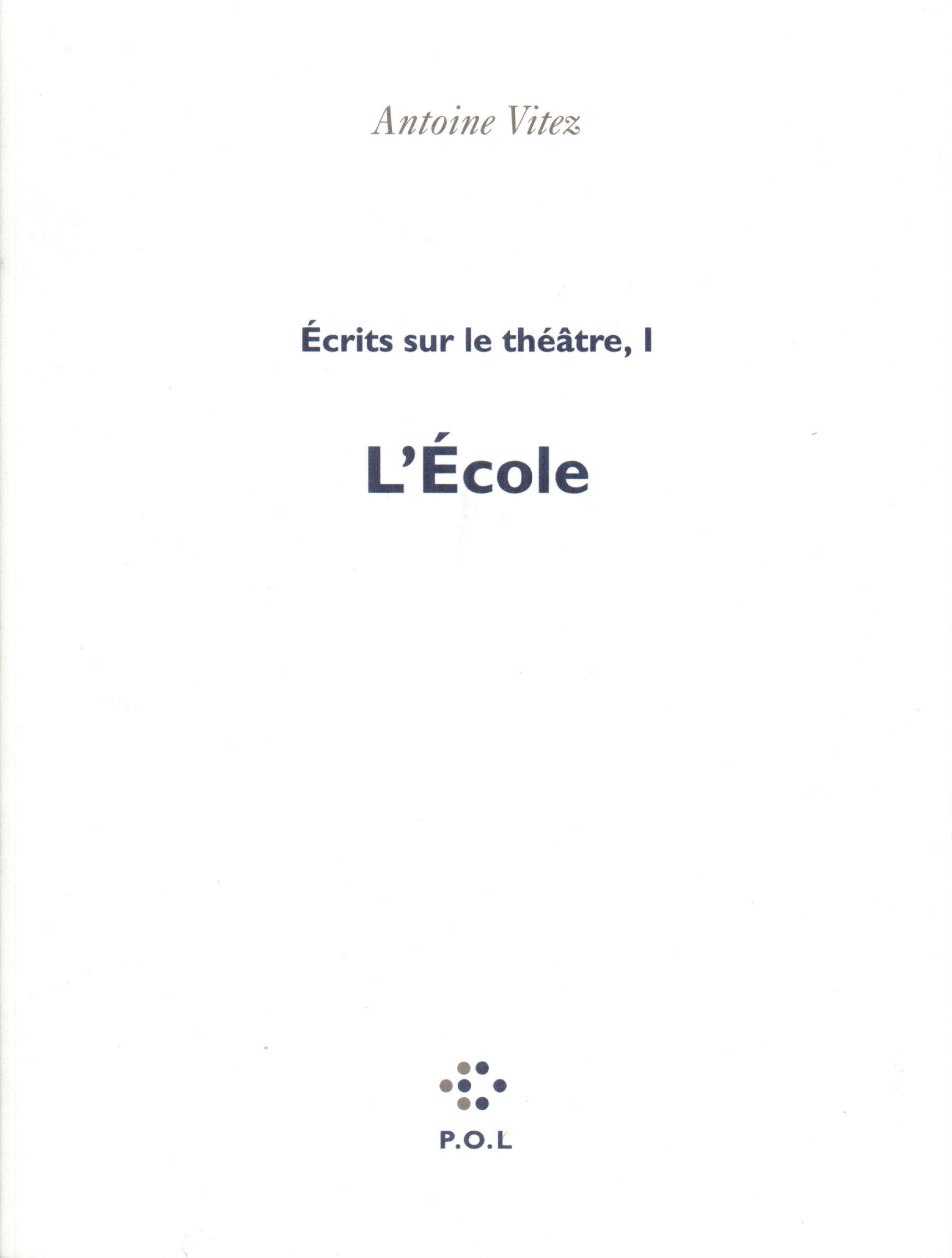 Écrits sur le théâtre