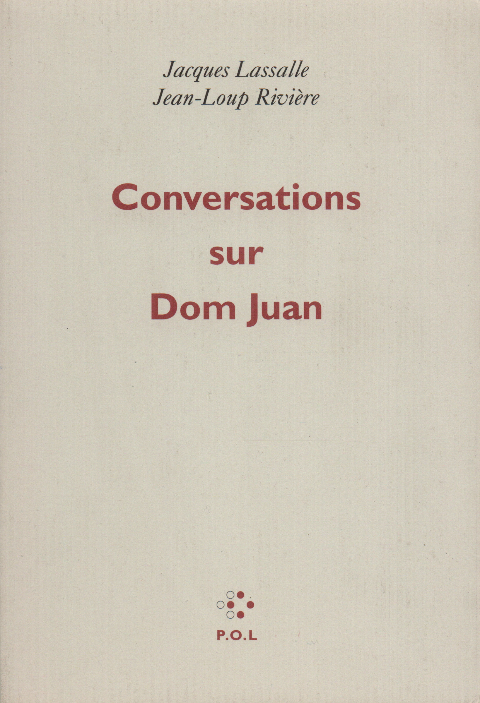 Conversations sur Dom Juan