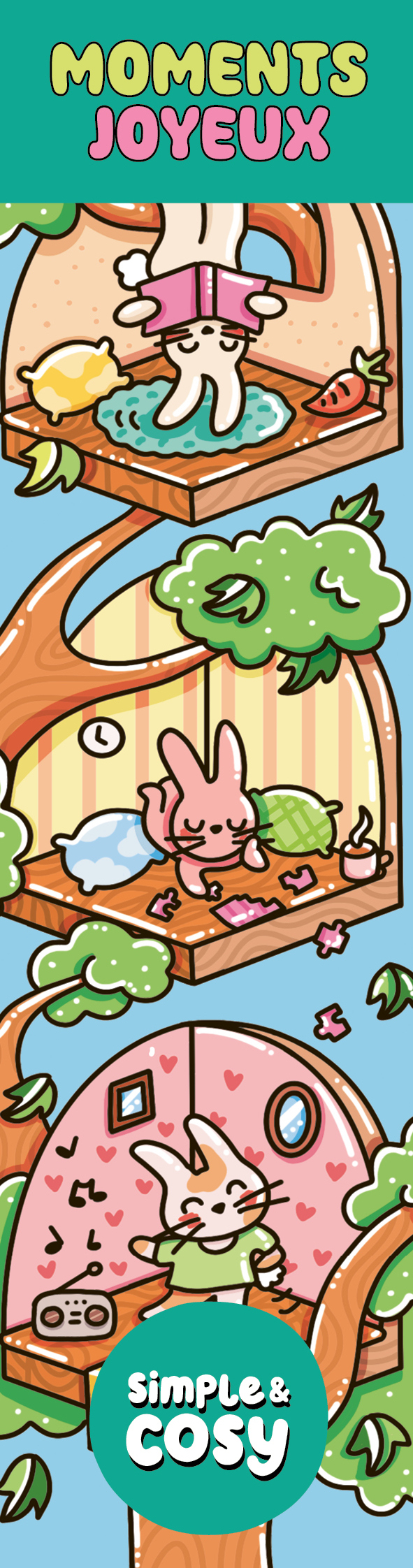 Marque-pages - Moments joyeux