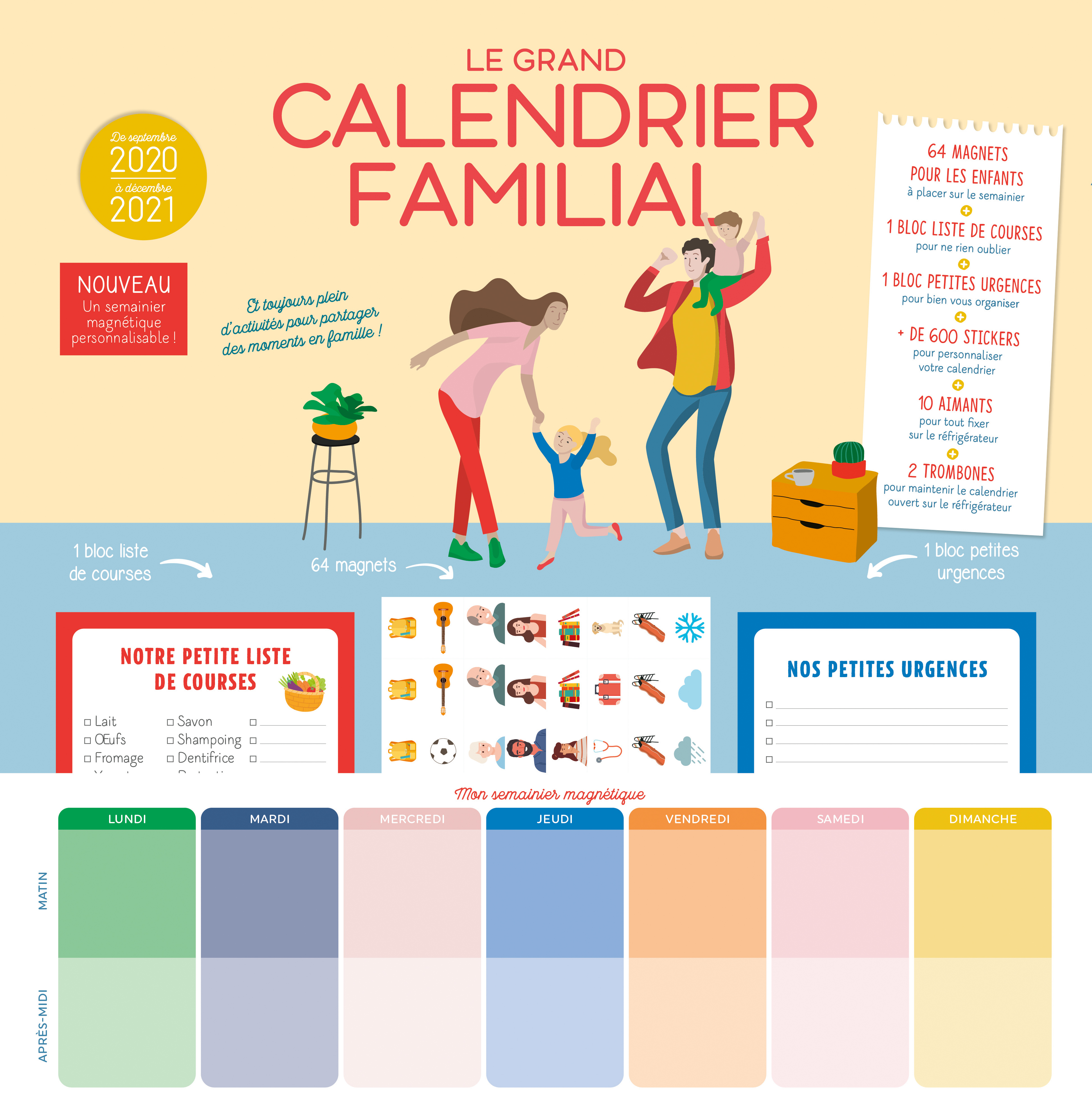 Le grand calendrier familial 2020-2021