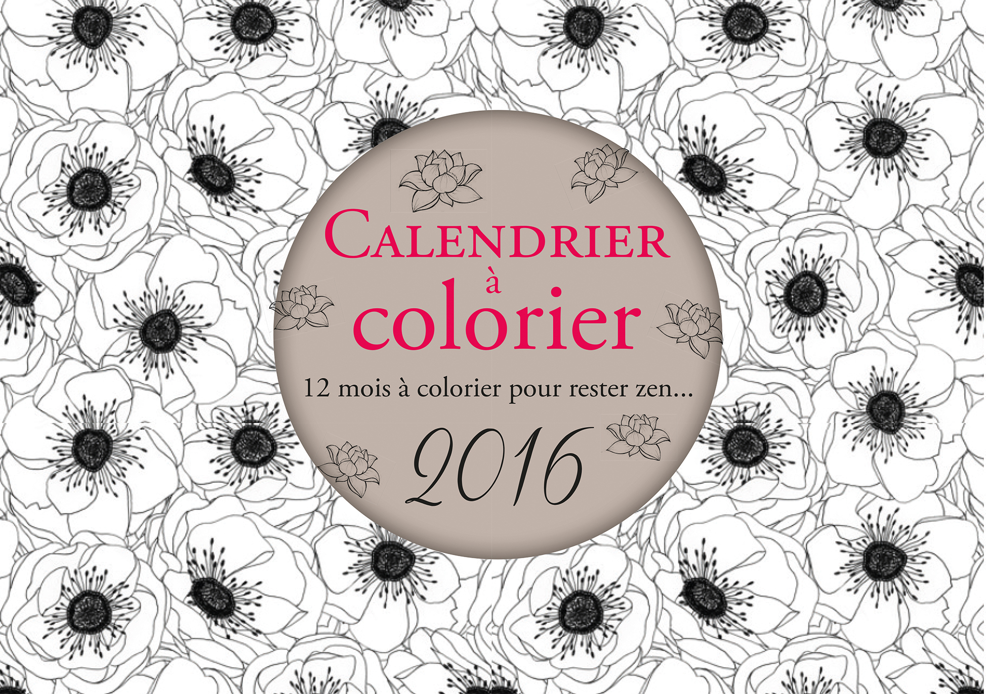 CALENDRIER A COLORIER 2016