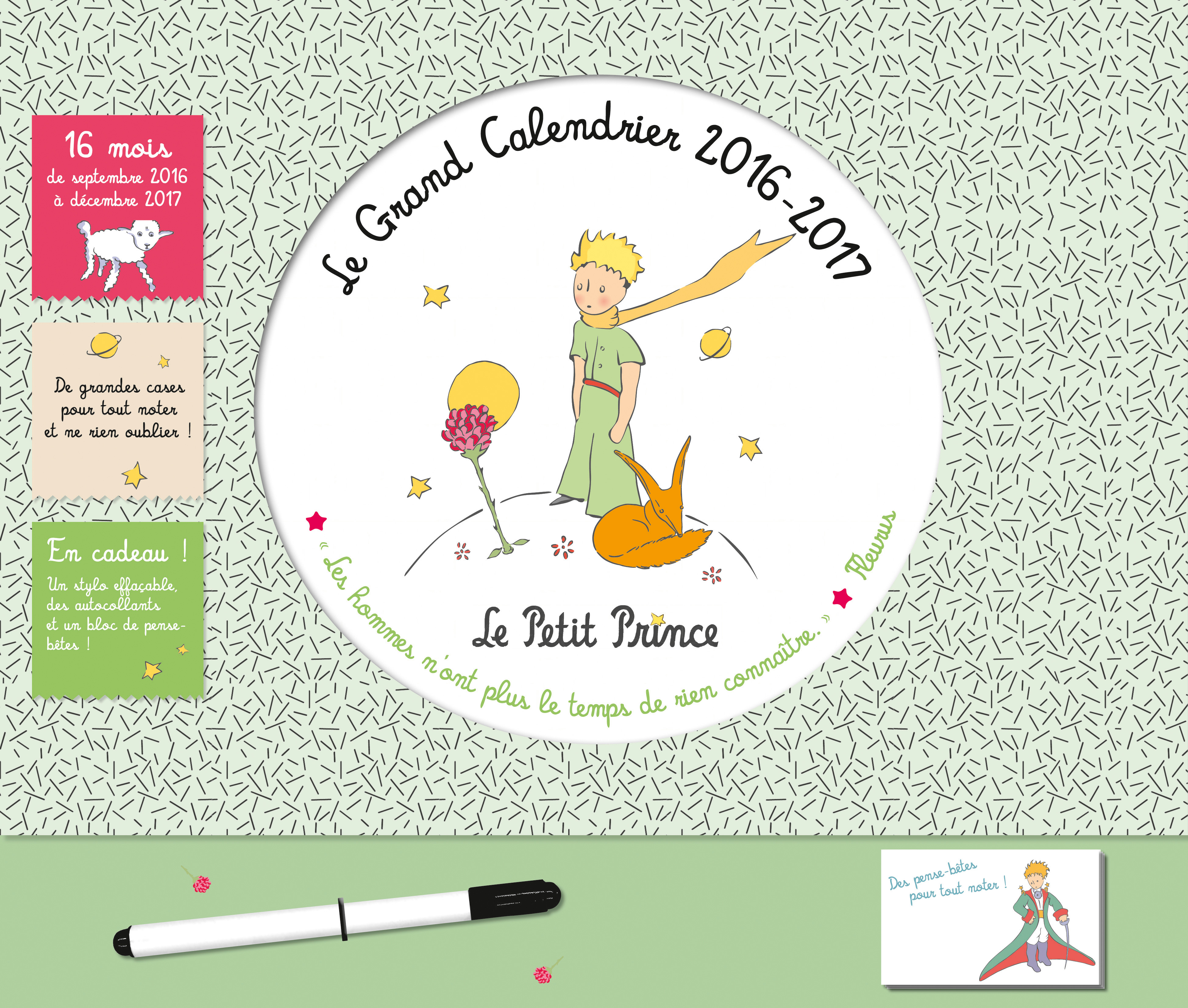 Grand calendrier 2016/2017. Le Petit Prince