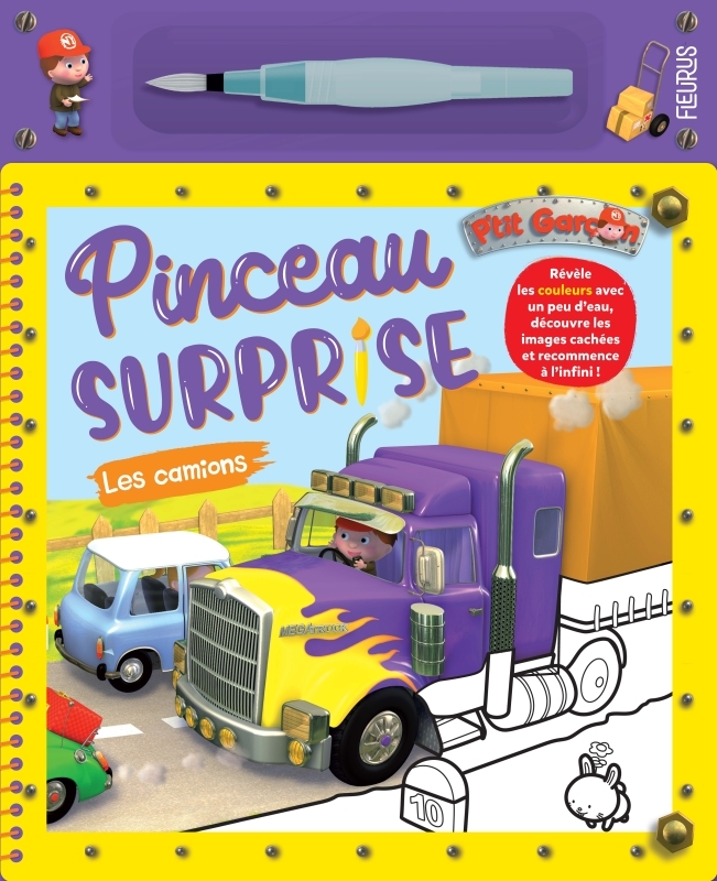 Pinceau surprise P'tit garçon - Les camions
