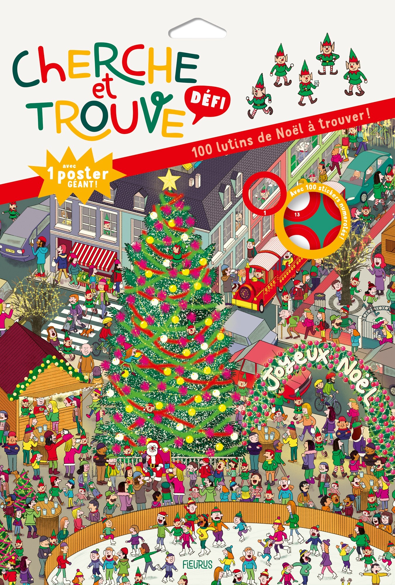 Cherche et trouve. 100 lutins de Noël à trouver