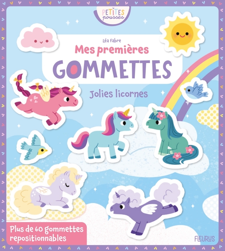 Mes premières gommettes - Jolies licornes