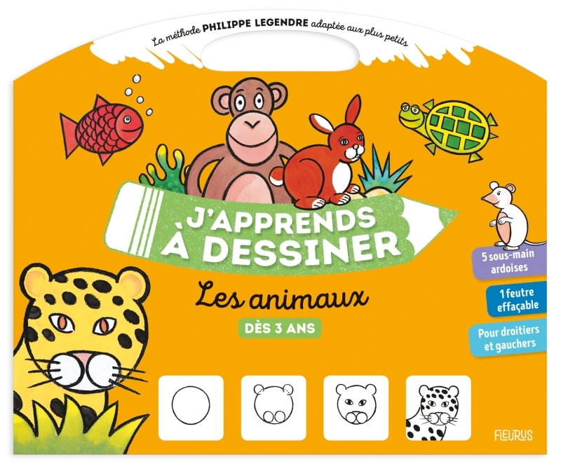 J apprends à dessiner les animaux dès 3 ans (pochette)