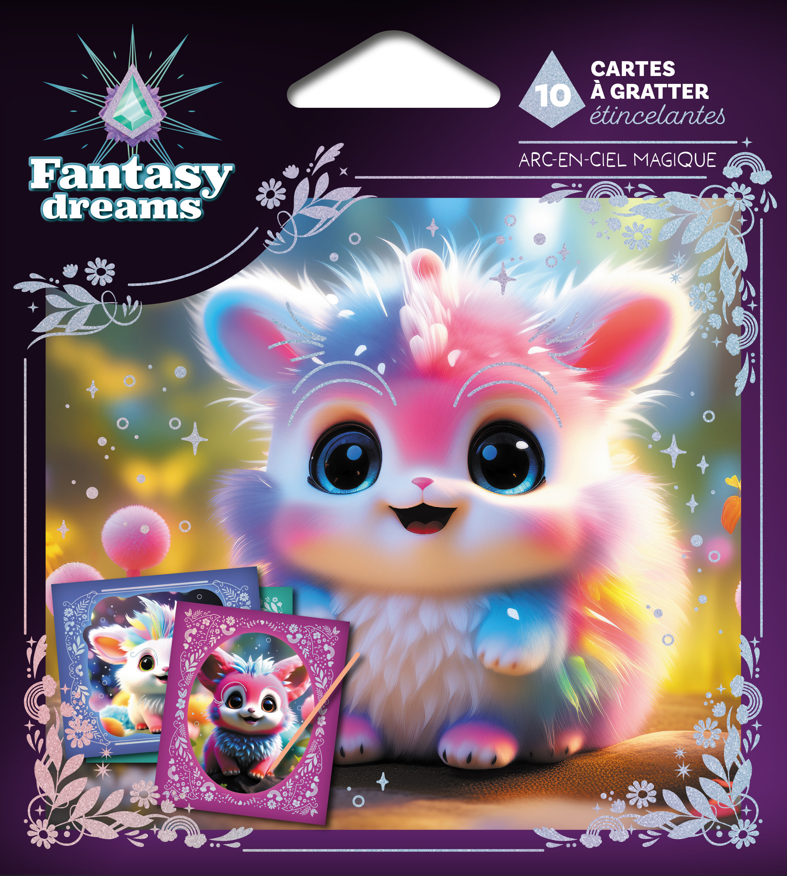 Cartes à gratter Fantasy Dreams - Arc-en-ciel magique