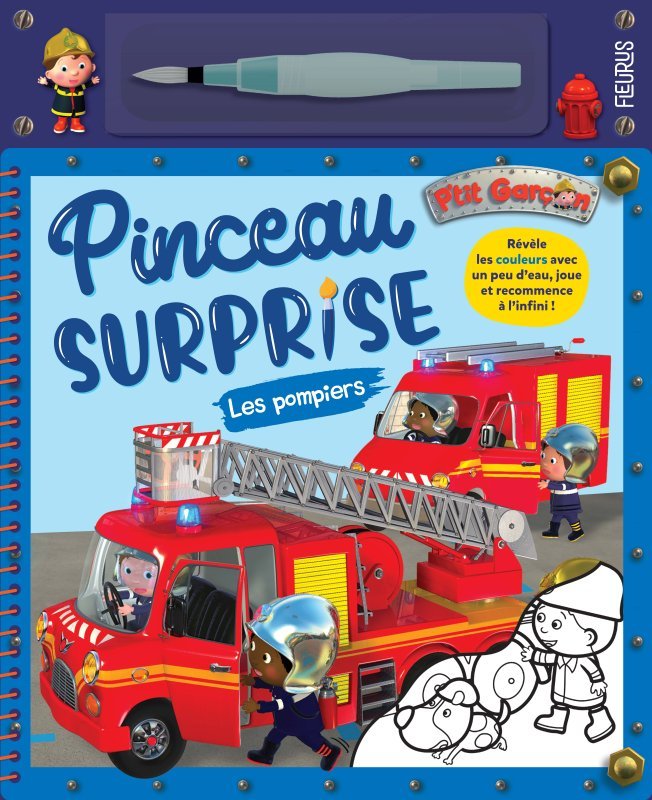 Pinceau surprise P'tit garçon - Les pompiers