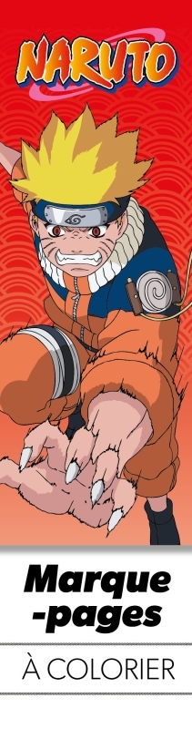 Marque-pages à colorier Naruto Vol. 2 (Rouge)