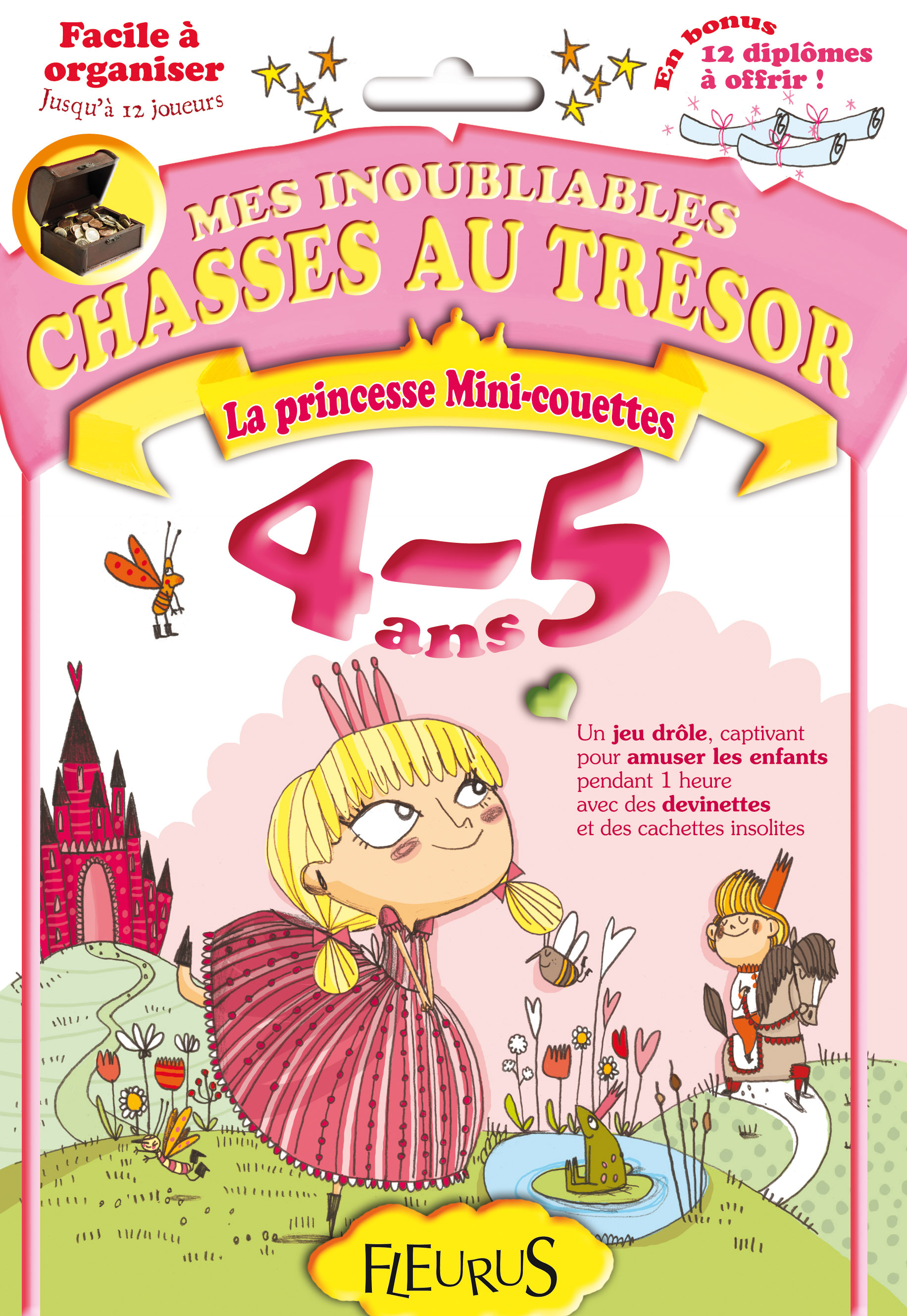 Chasses au trésor - La princesse mini-couettes 4/5 ans