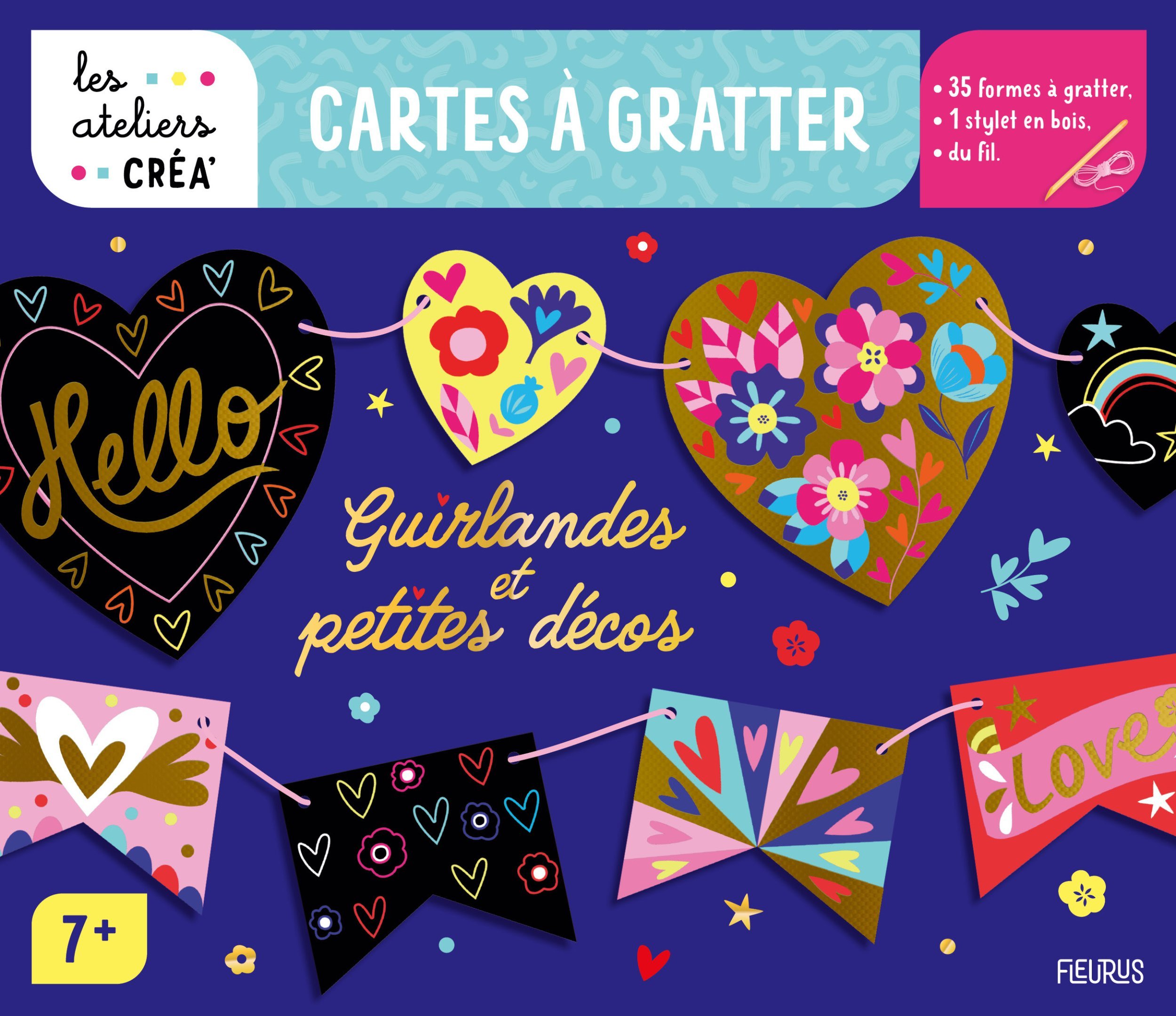 Mes cartes à gratter - guirlandes et petites décos