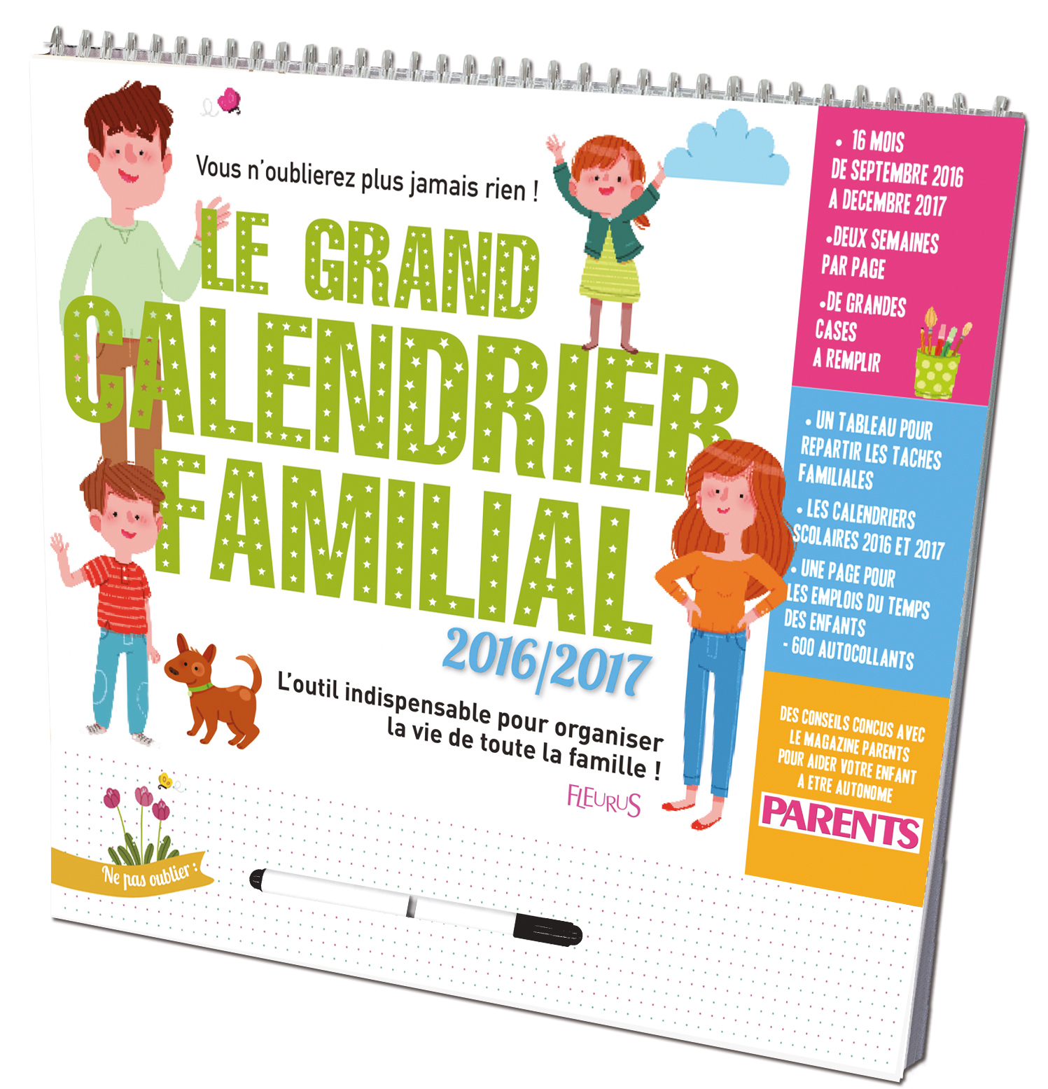 Le grand calendrier familial 2016/2017