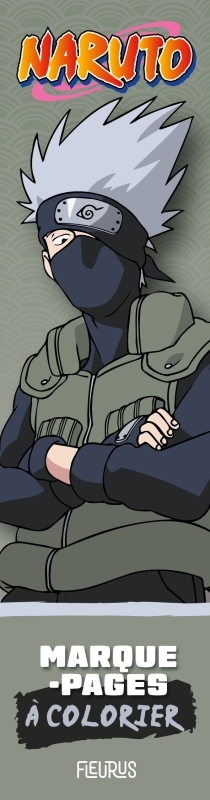 Marque-pages à colorier Naruto   Édition Kakashi