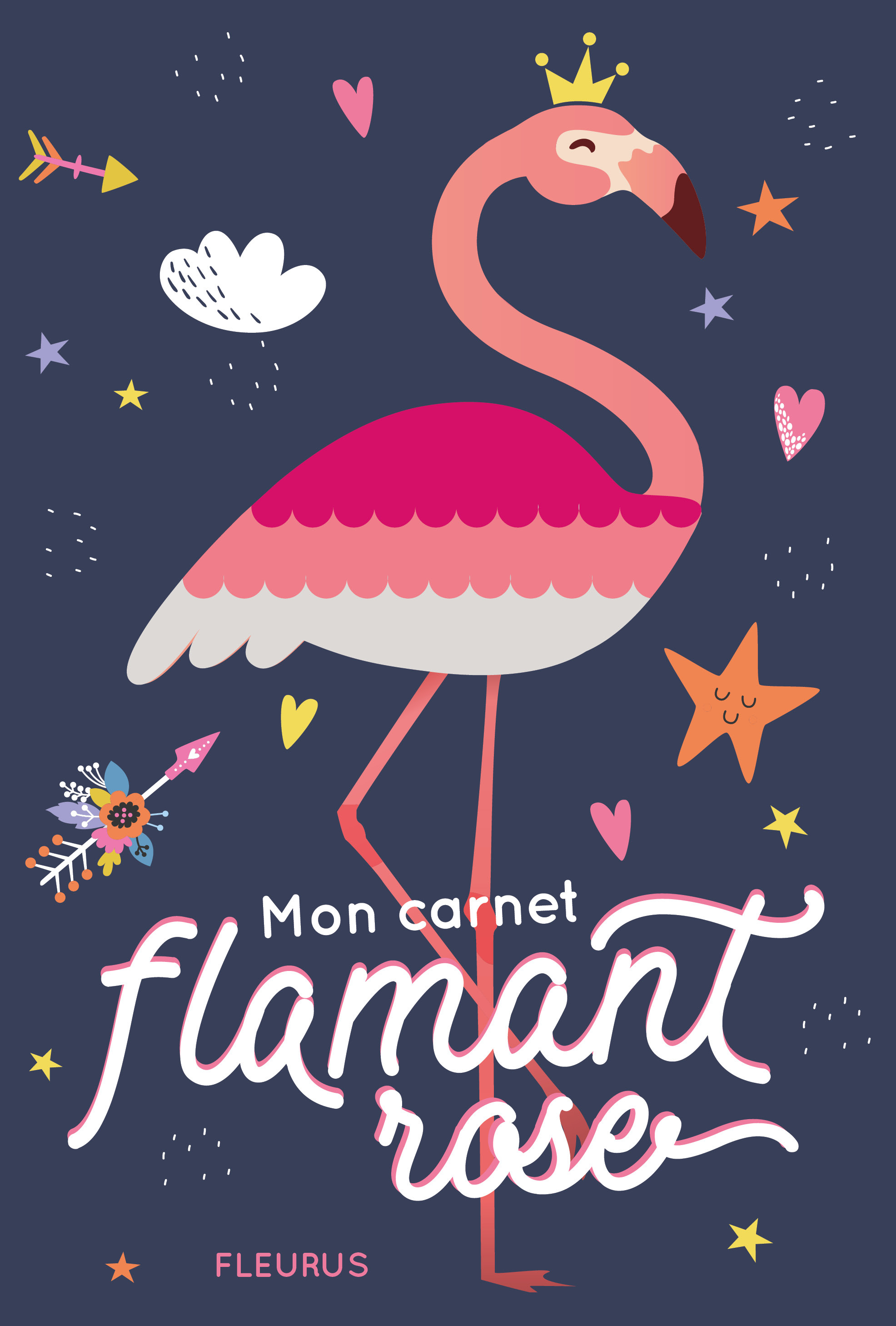 Mon carnet secret - flamant rose (sequins réversibles)