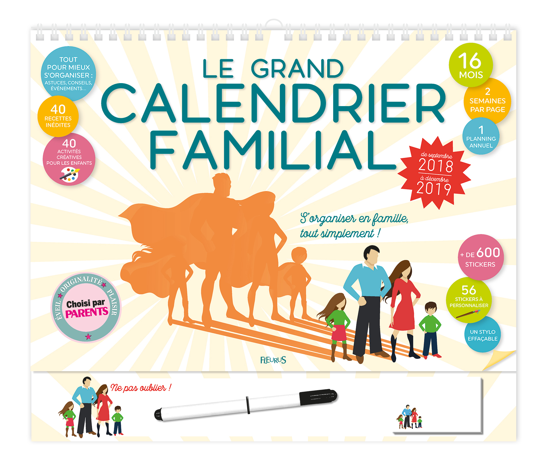 Le grand calendrier familial 2018-2019