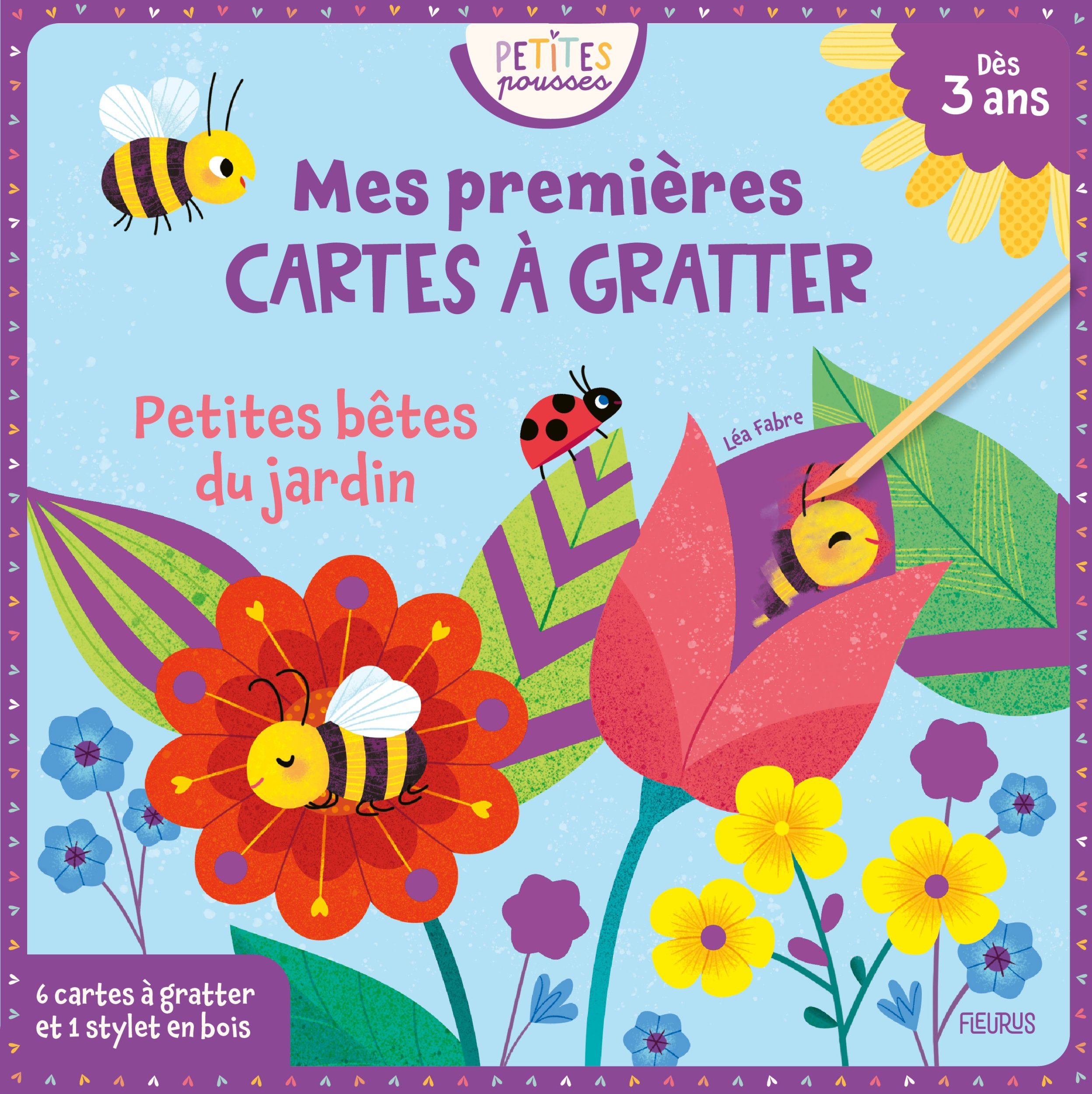 Mes premières cartes à gratter - Petites bêtes du jardin
