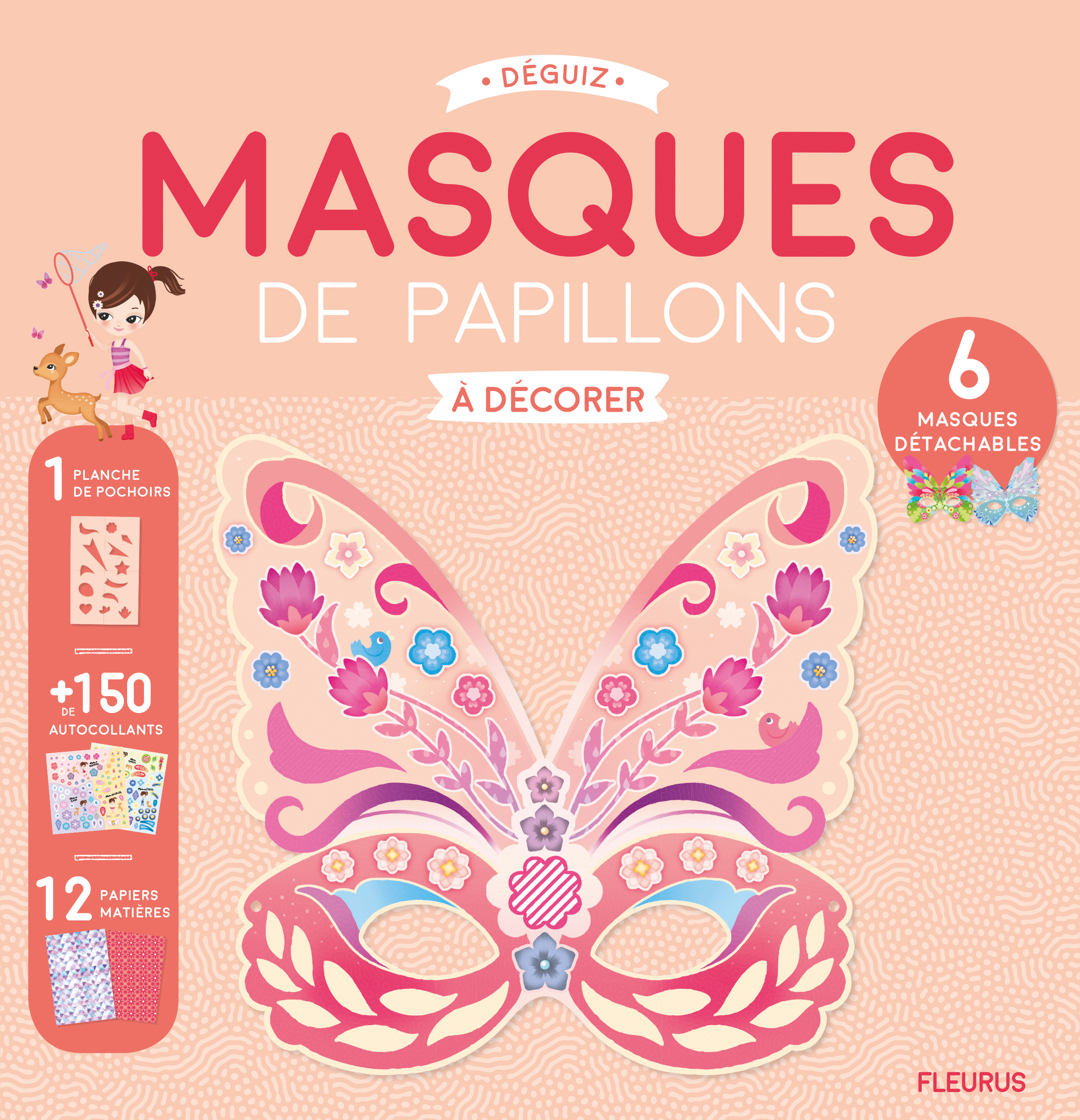 Masques de papillons à décorer