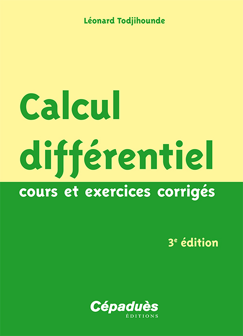 Calcul différentiel - 3e édition