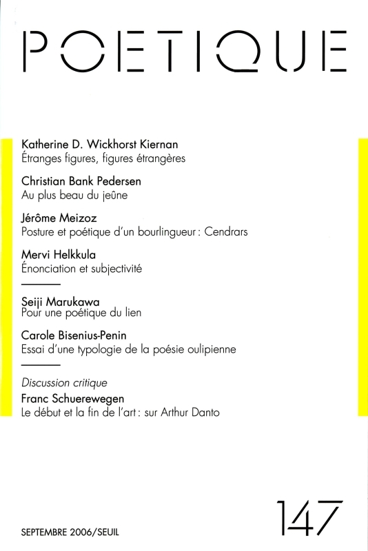 Poétique, n° 147