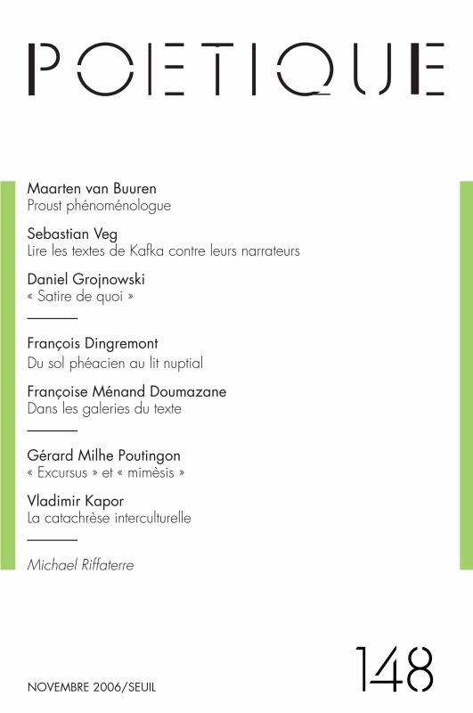 Poétique, n° 148