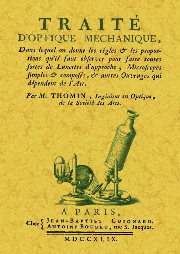 TRAITE D'OPTIQUE MECHANIQUE