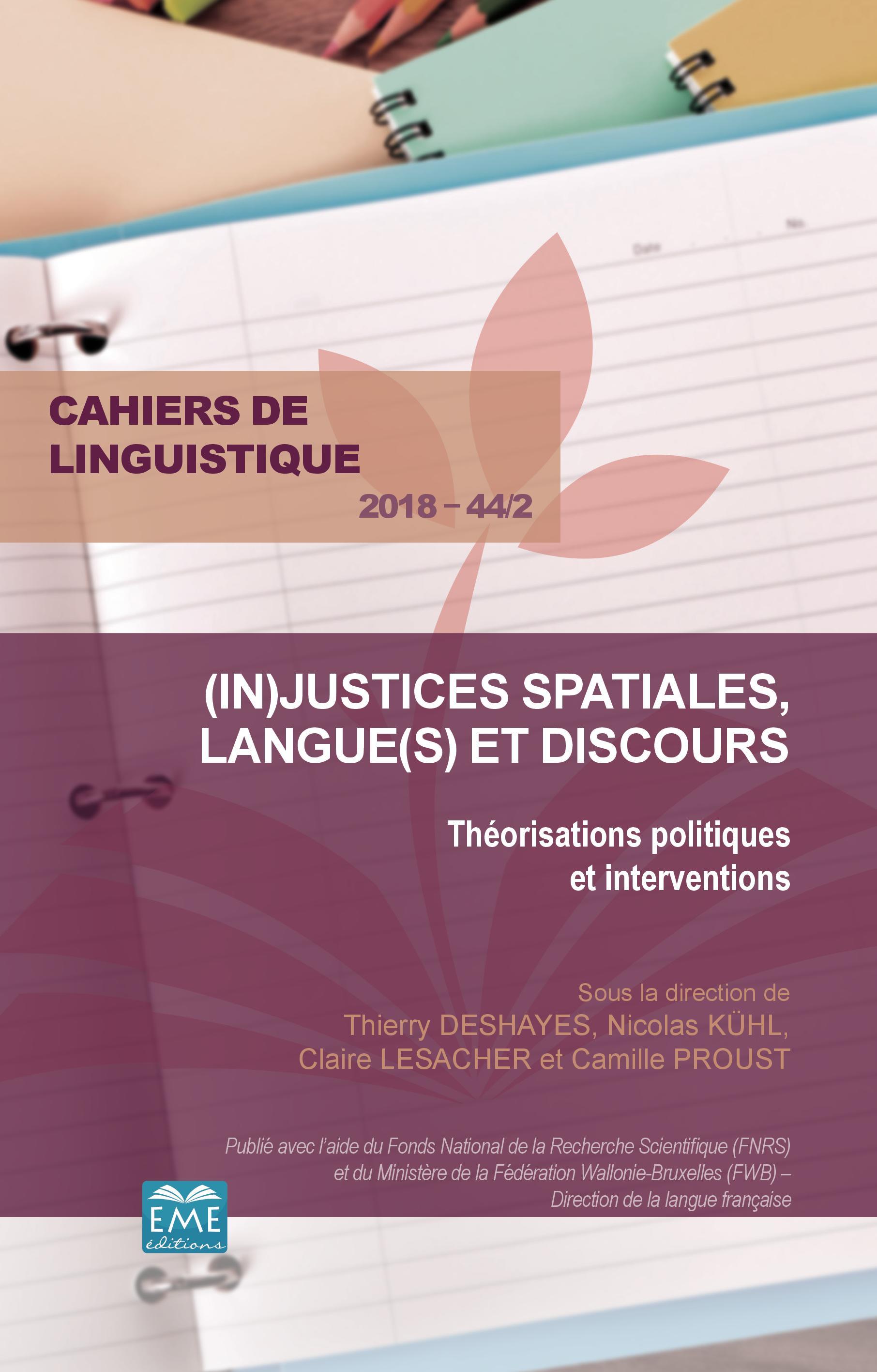Cahiers de linguistique