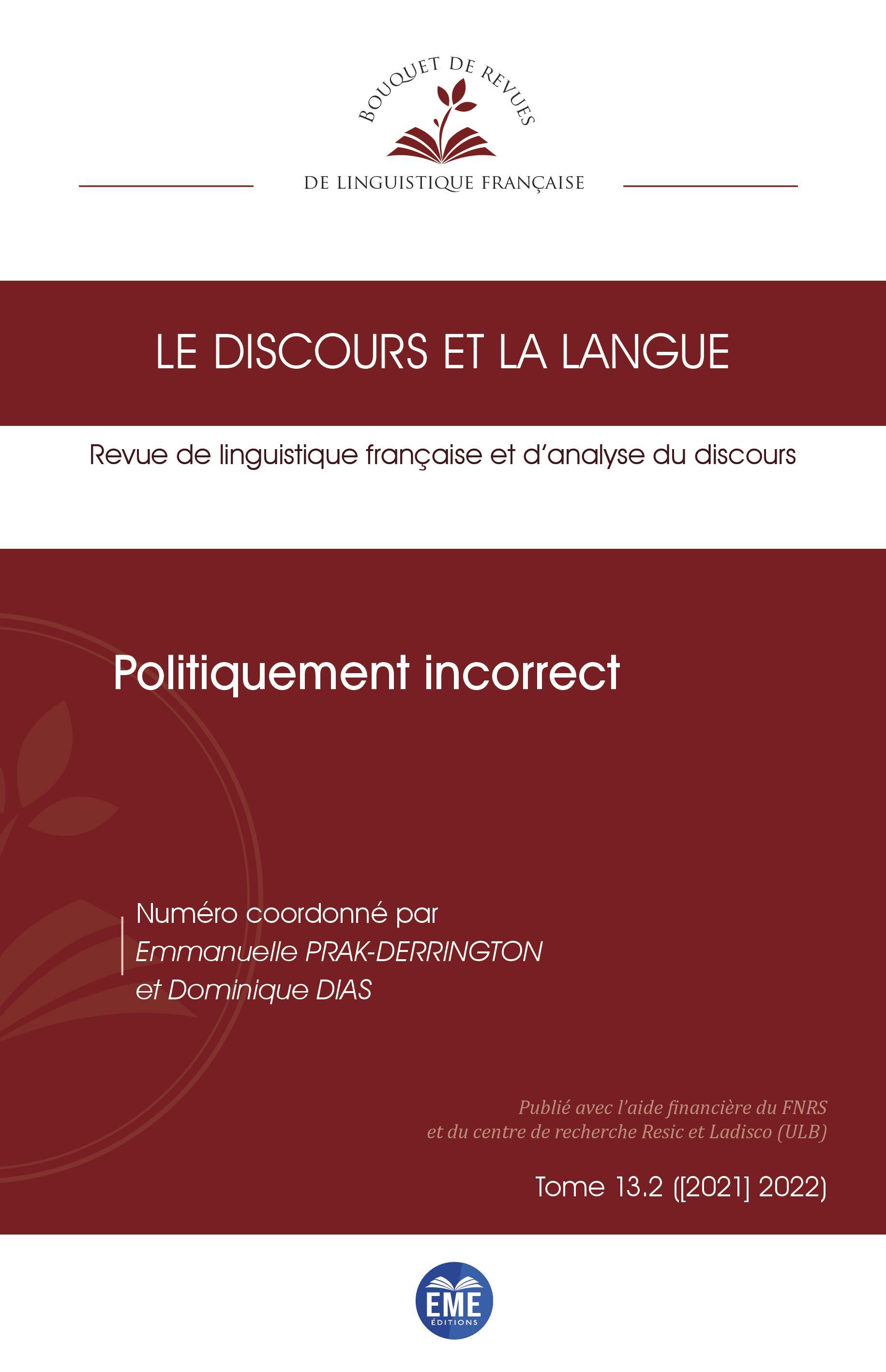 Le discours et la langue