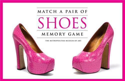 Match a Pair of Shoes Memory Game /anglais