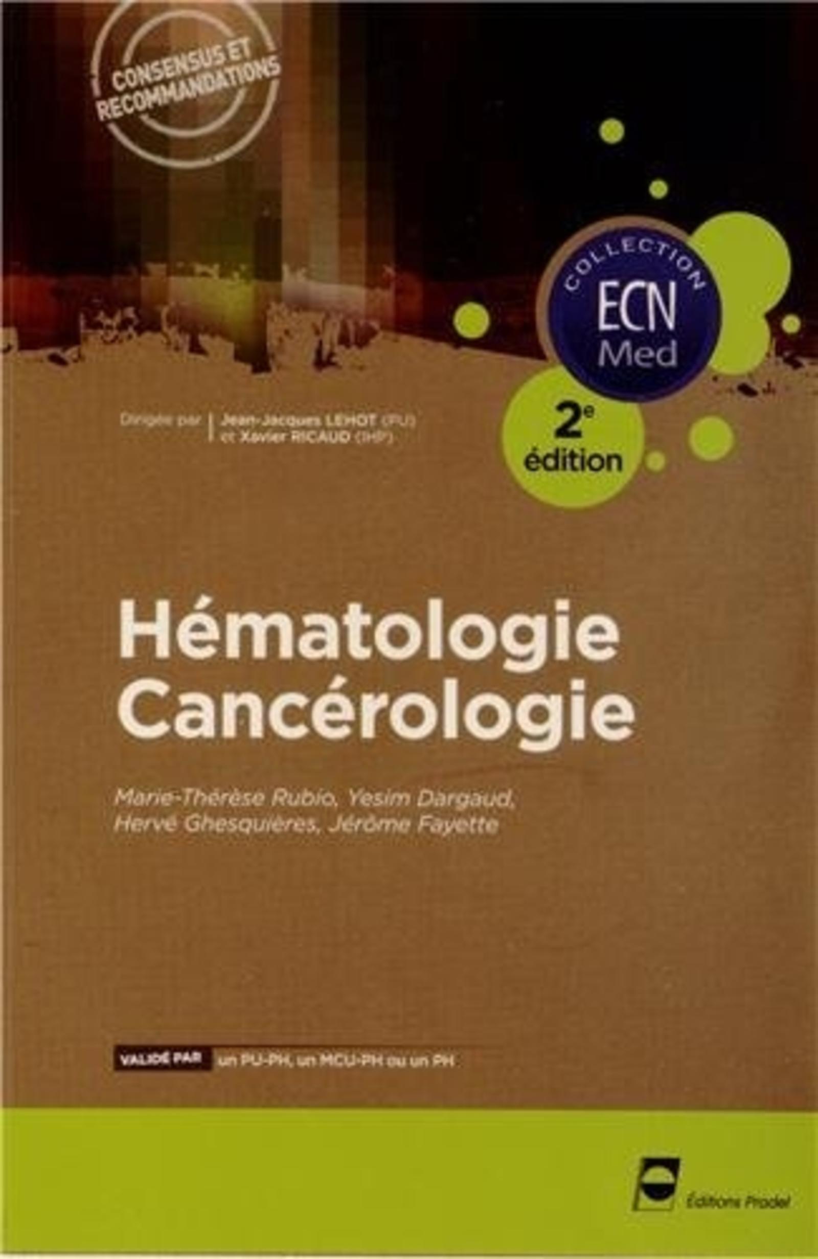 HEMATOLOGIE CANCEROLOGIE 2E EDITION
