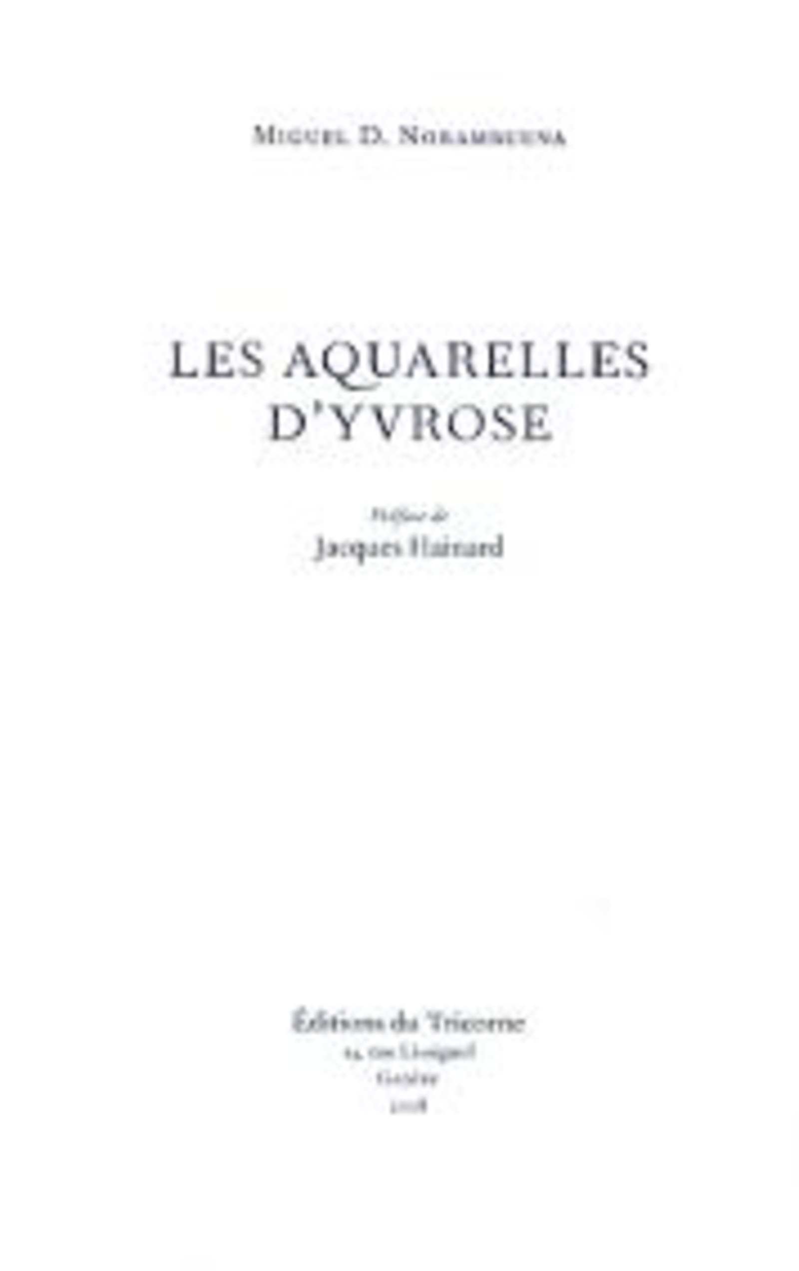 Les aquarelles d'Yvrose