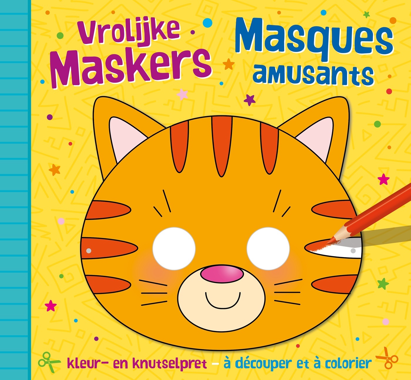 Masques amusants - à découper et à colorier