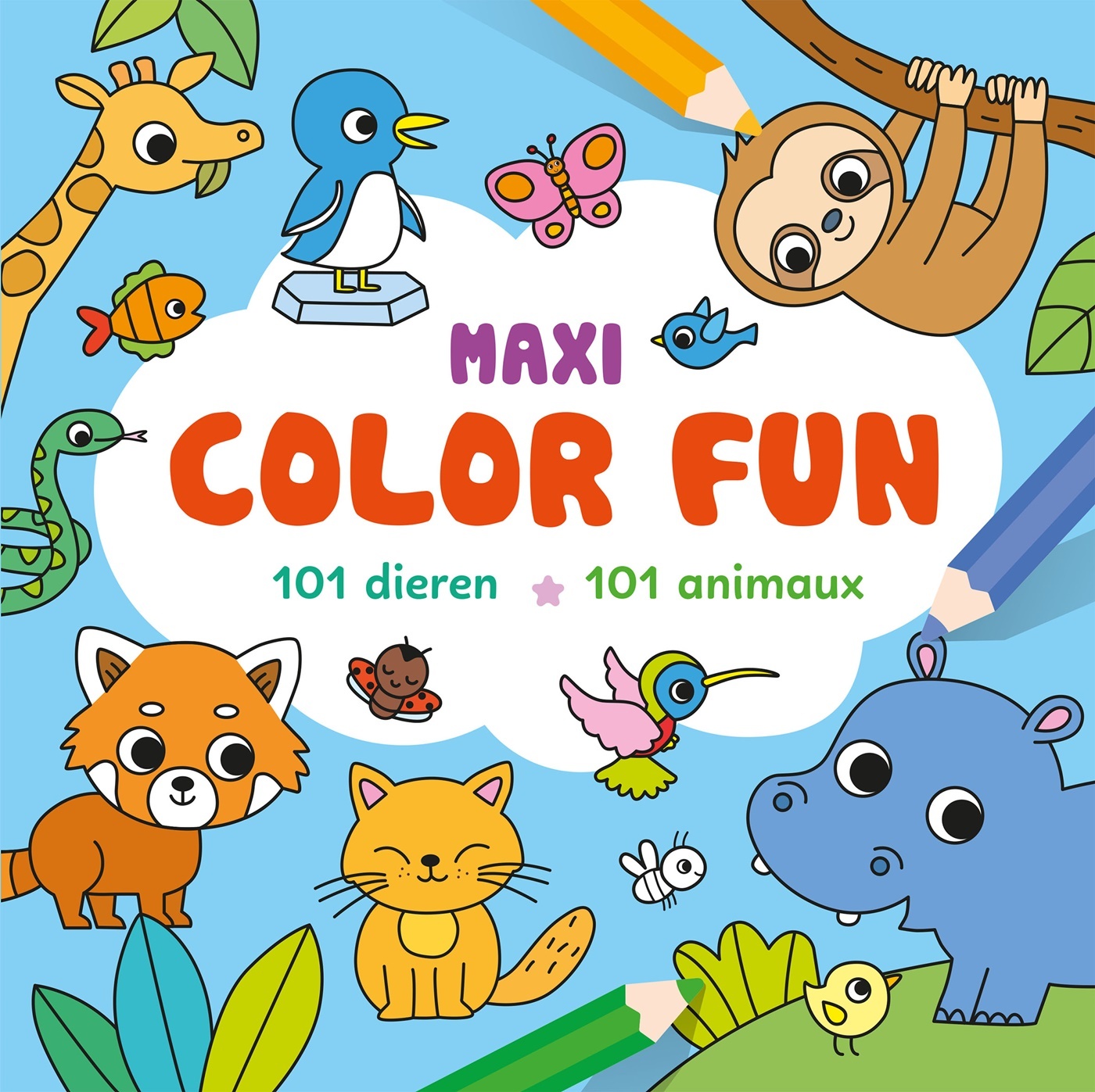 Maxi color fun : 101 animaux