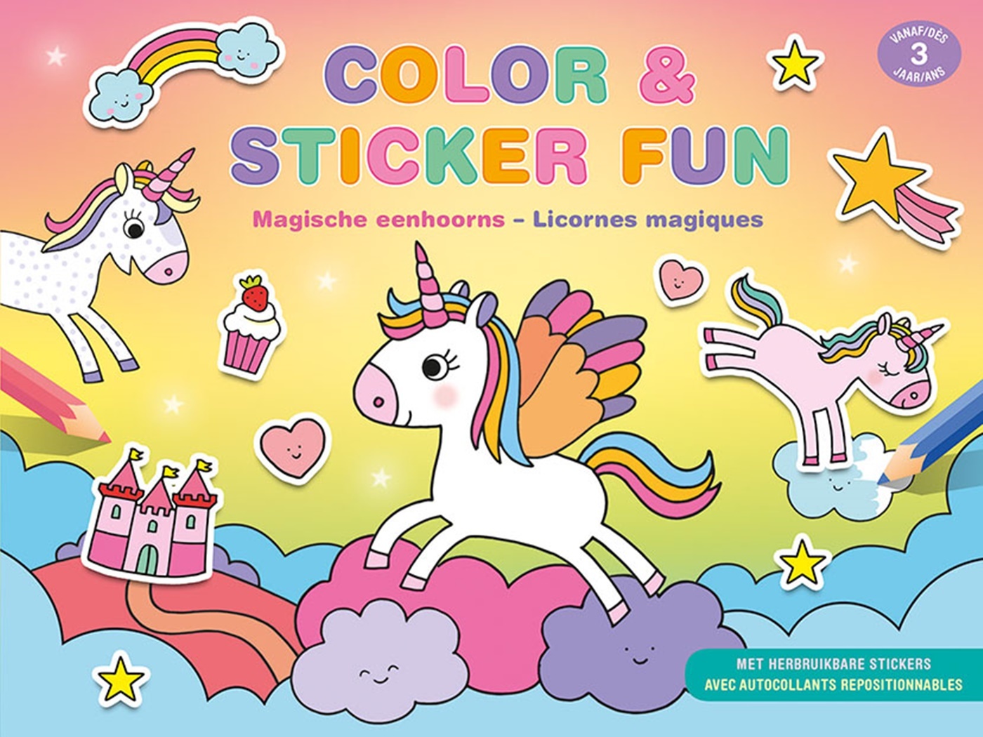 Color & Sticker Fun - Licornes magiques