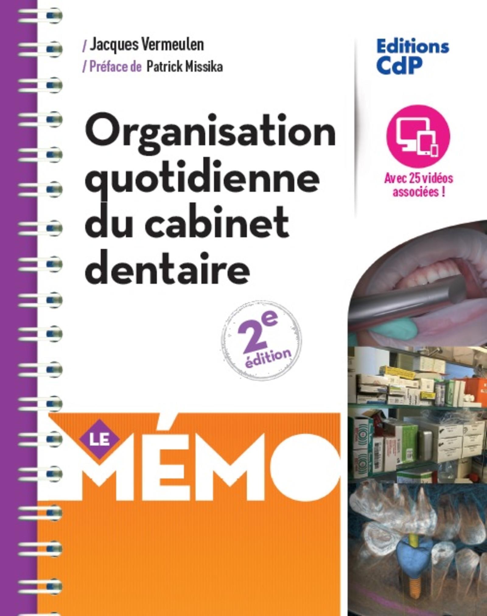 Mémo organisation quotidienne du cabinet dentaire