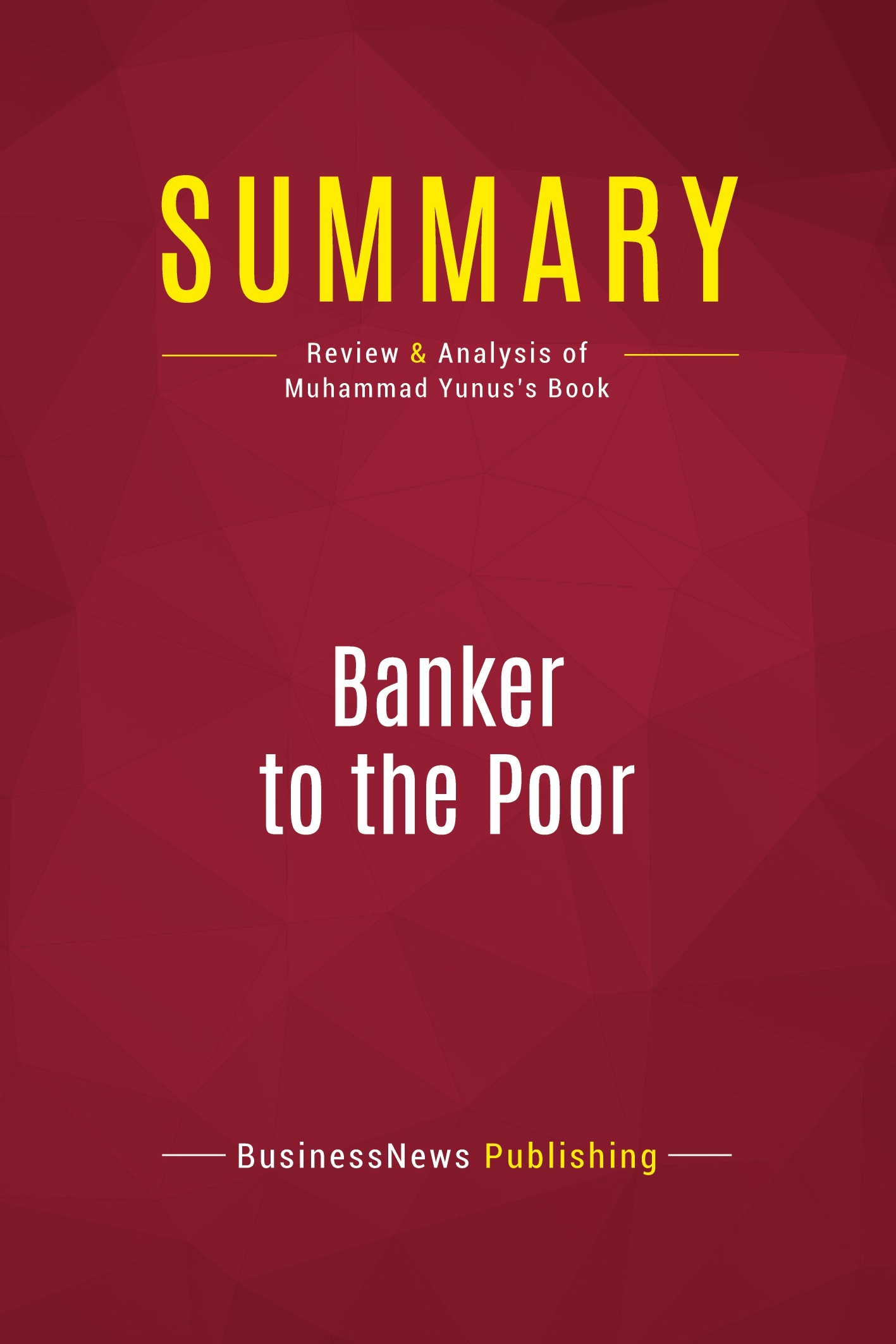 Summary: Banker to the Poor